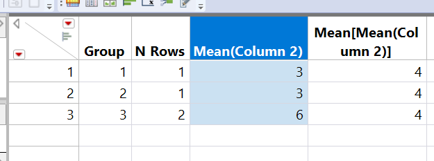 Weighted mean - JMP User Community