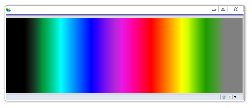 Showing the wash of color from Left to Right matching the color theme specification