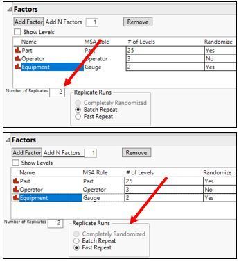 MSA Design Factor Screen