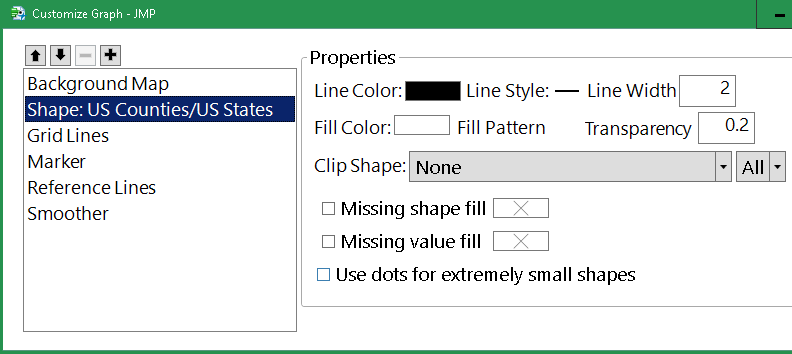 Graph builder background map boundary lines disappear - JMP User Community