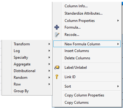 New Formula column - new entry: draft function (💚) - JMP User Community