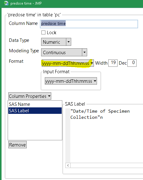 the T format is an ISO standard.