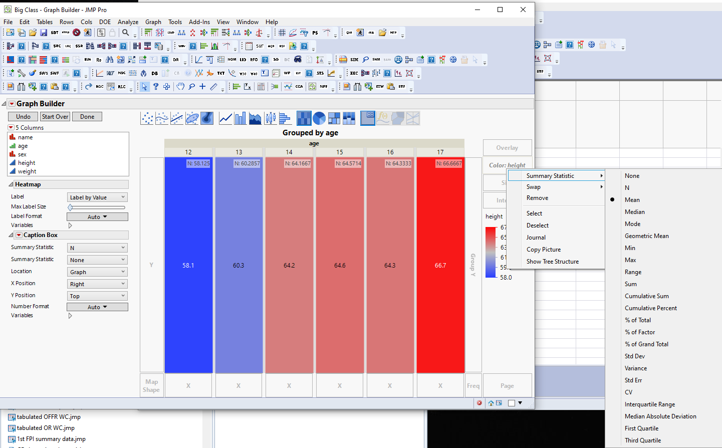 Graph Builder Bar Chart And Heat Map Suggestions Jmp User Community