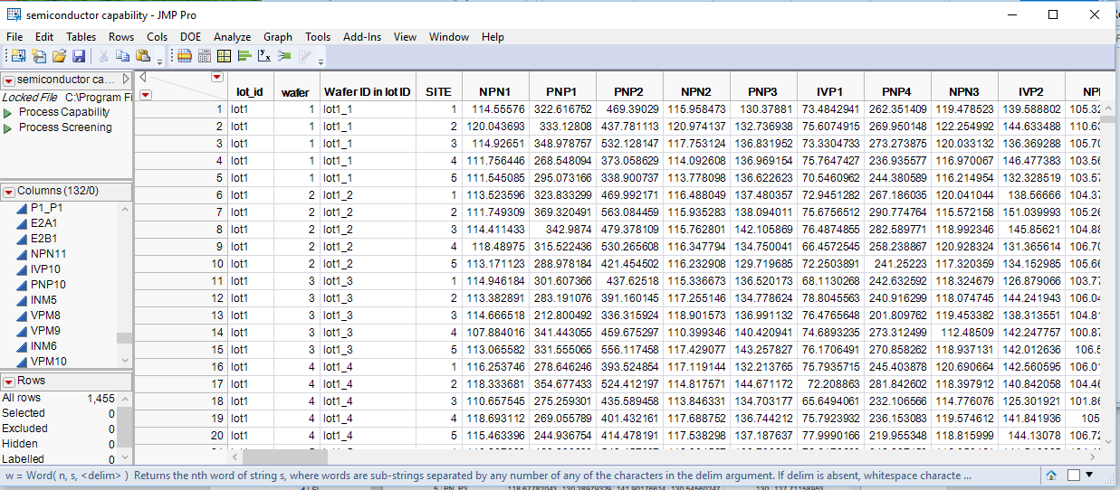 Write Limits to a Data Table from a Limits Table - JMP User Community