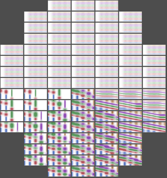 The gray rectangles are beyond the edge of the wafer.