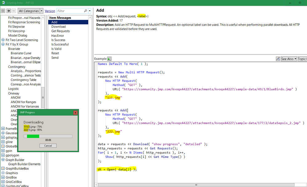 progress window uses the labels too.