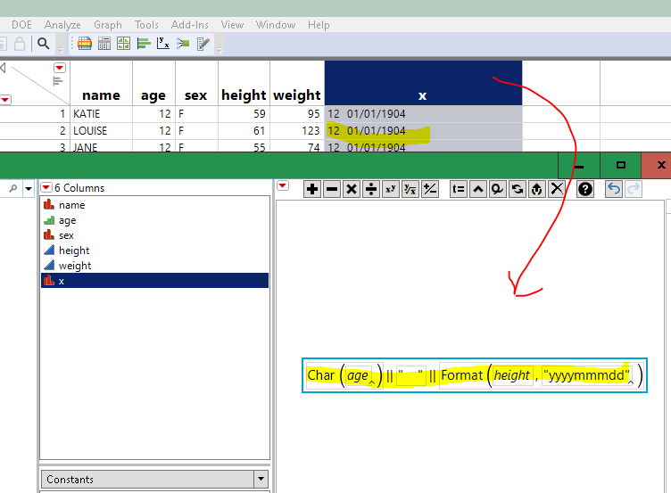 the || is the concatenation operator. There are a bunch of date formats you can choose from.