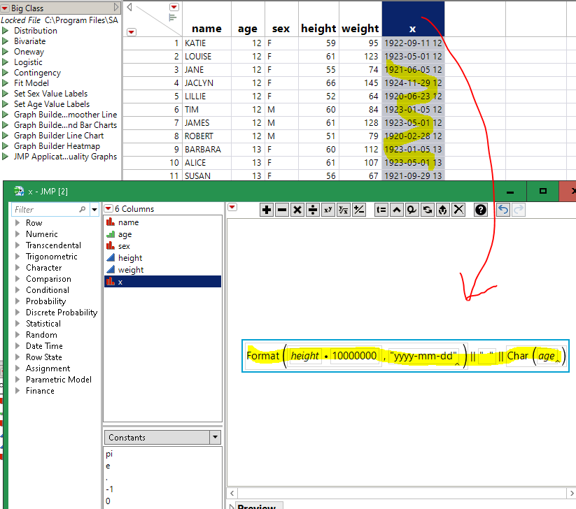 the || is the concatenation operator. There are a bunch of date formats you can choose from.