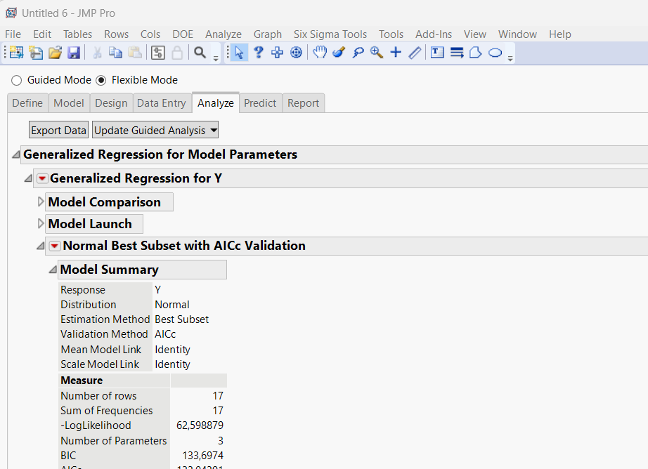 Definitive Screening Design In The Platform Easy Doe Jmp User Community 0468