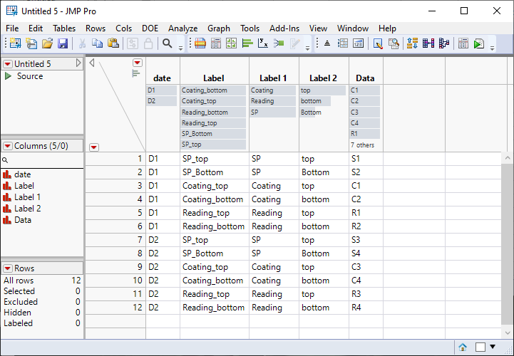 Solved: How to stack as a matrix? Or some other function to achieve ...