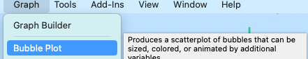 Graph>Bubble Plot