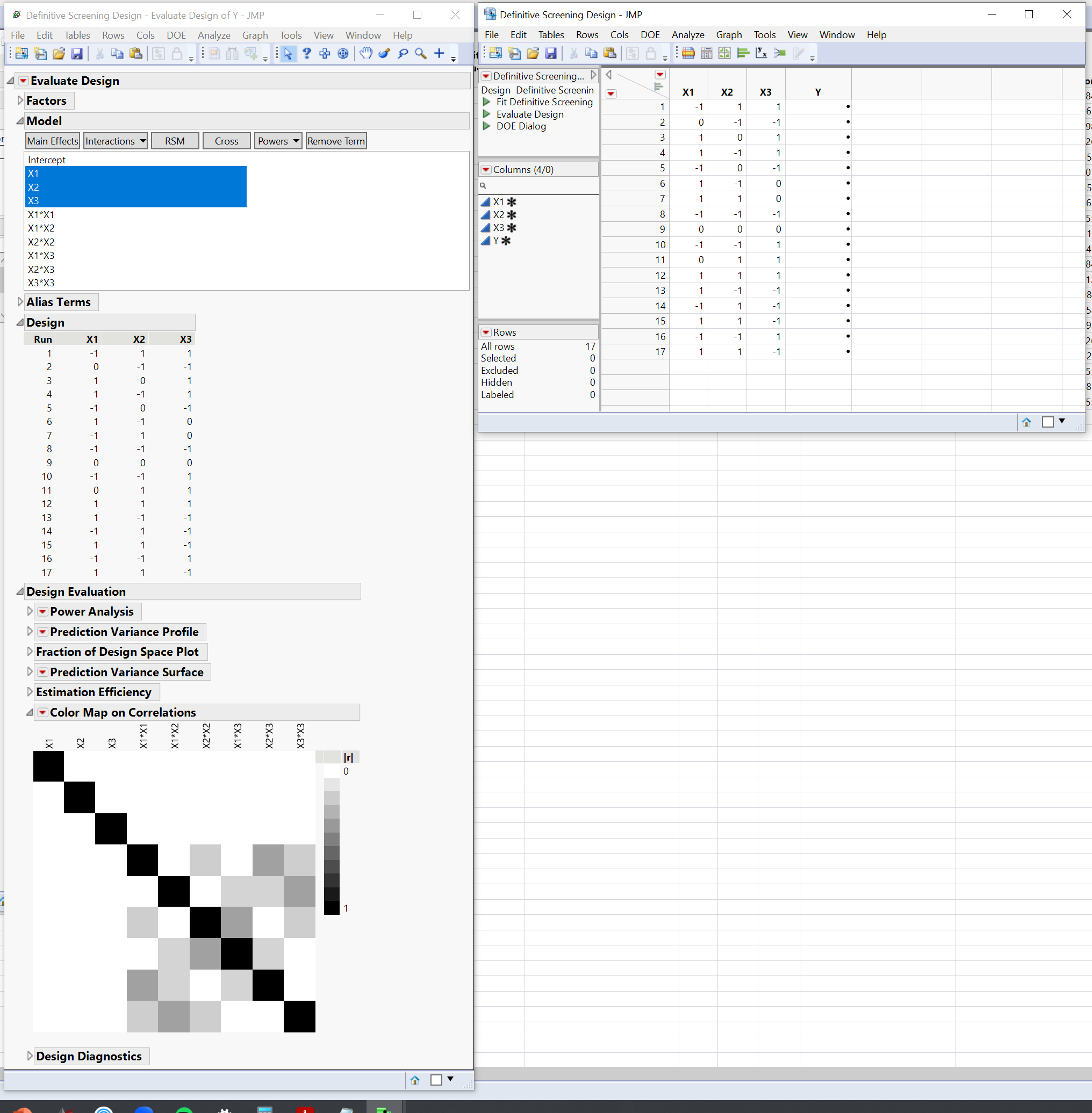 Definitive Screening Designs Correlated Vs Confounded Second Order Effects Jmp User Community 5208