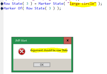 List the possible choices as part of the message.
