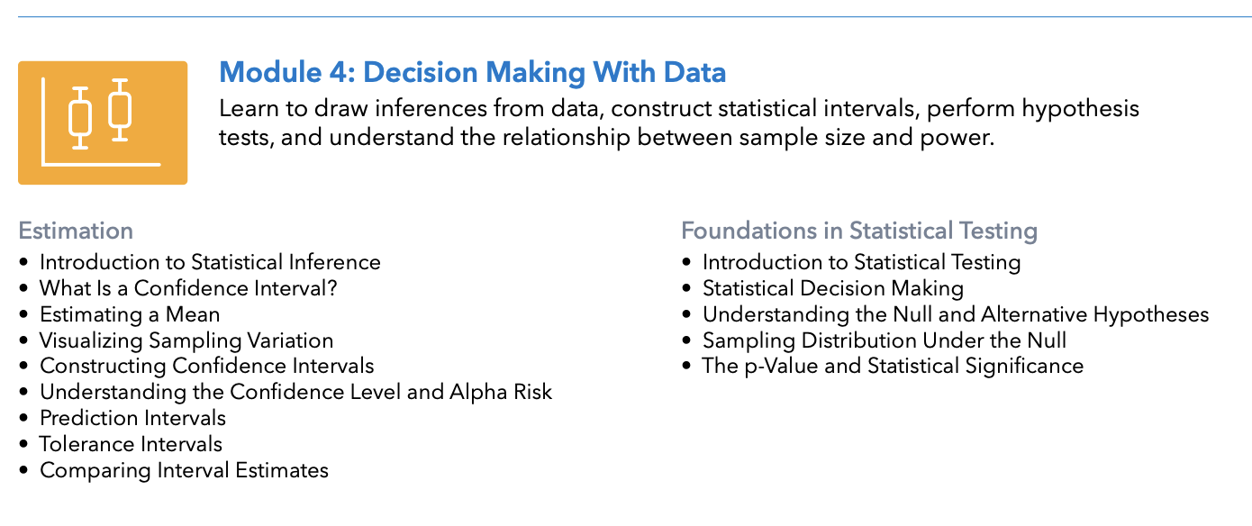 jmp certified associate statistical thinking for industrial problem solving