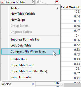 Compress File When Saved Option