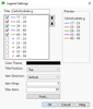 Legend Settings Window