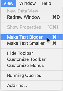 Text Resizing Options