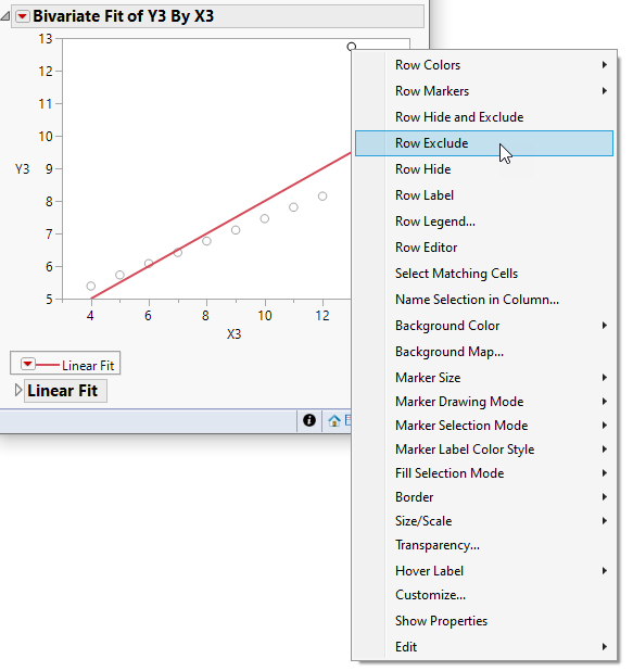 Row Exclude Option