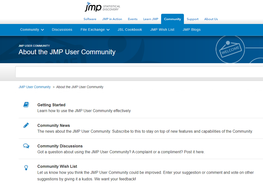 JMP User Community