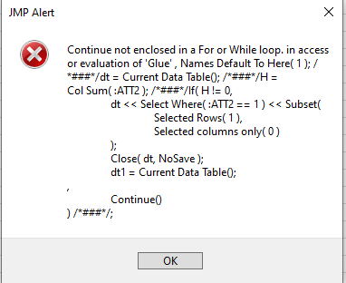 Solved: colonne égale à 0 - JMP User Community