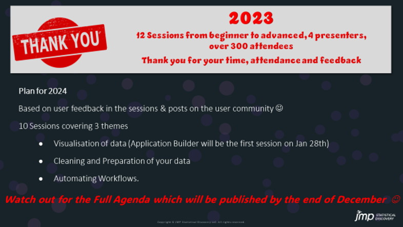 Session 12: Patform Programming 2 - JMP User Community