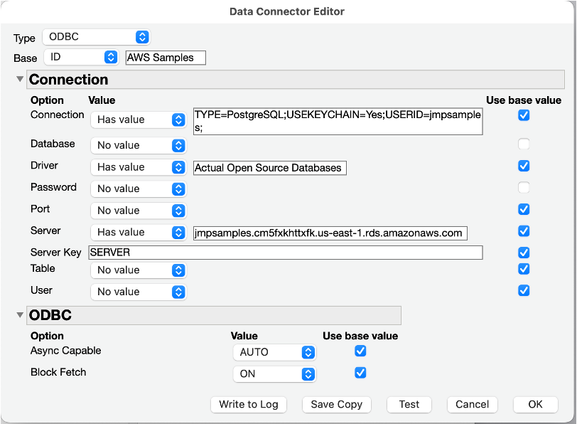 Data Connectors Editor