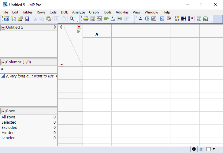 Solved Using a symbol in place of a column name JMP User Community