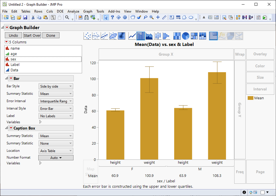 How to have both error bars and value labels on clustered bar chart ...