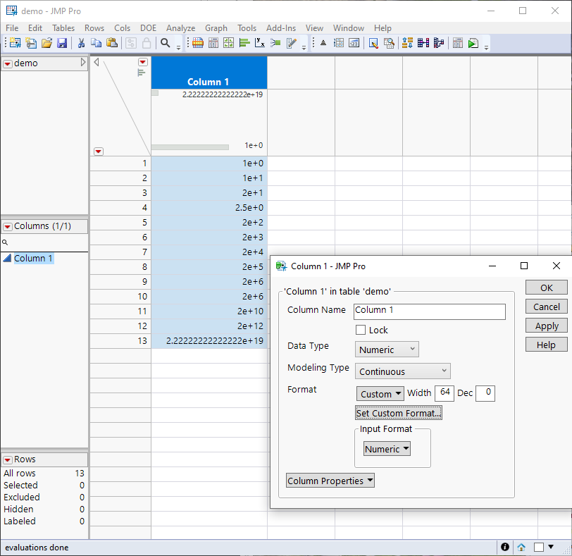 How change "E" for powers of 10 - JMP User Community