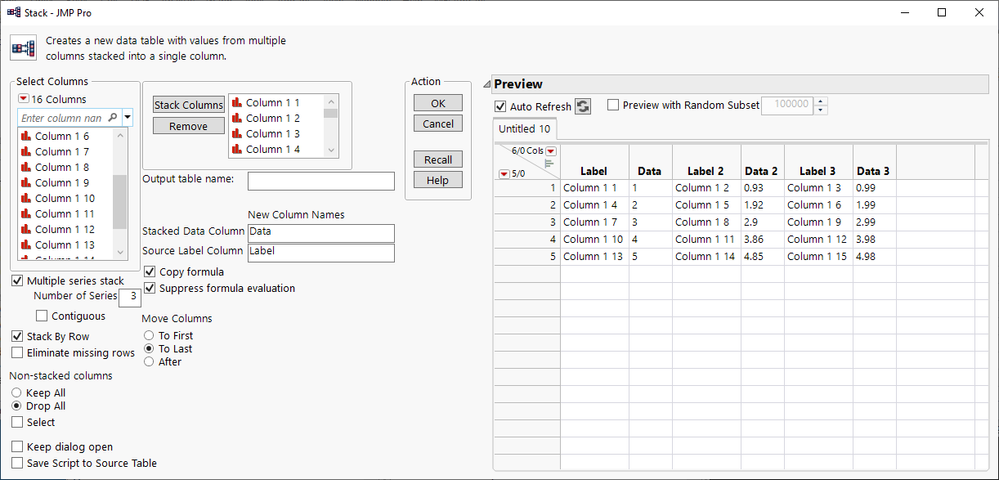 How to create a data table of 3 columns per row from numeric string ...