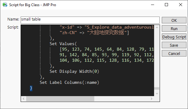 how to 'embed' a table to the top-left section of main table? - JMP ...