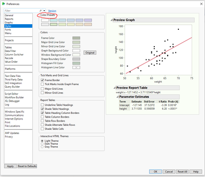 Change theme color of JMP result - JMP User Community