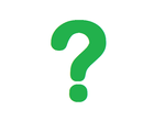big green question mark