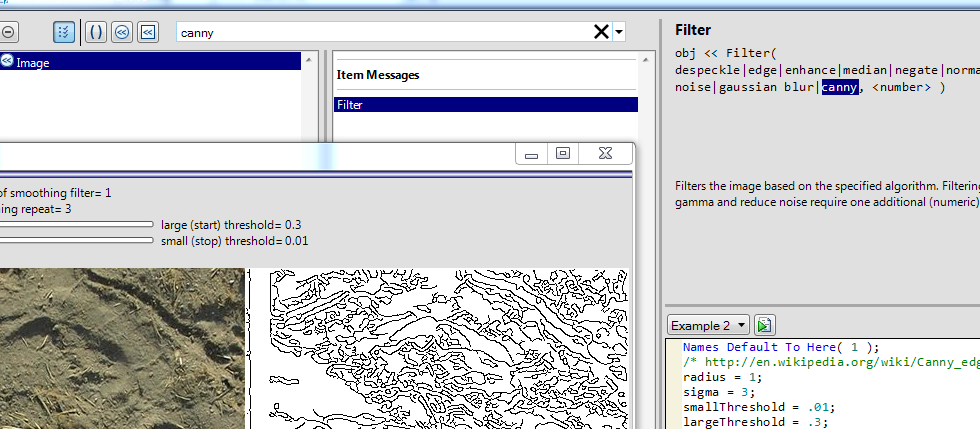 Vanny filter example from scripting index