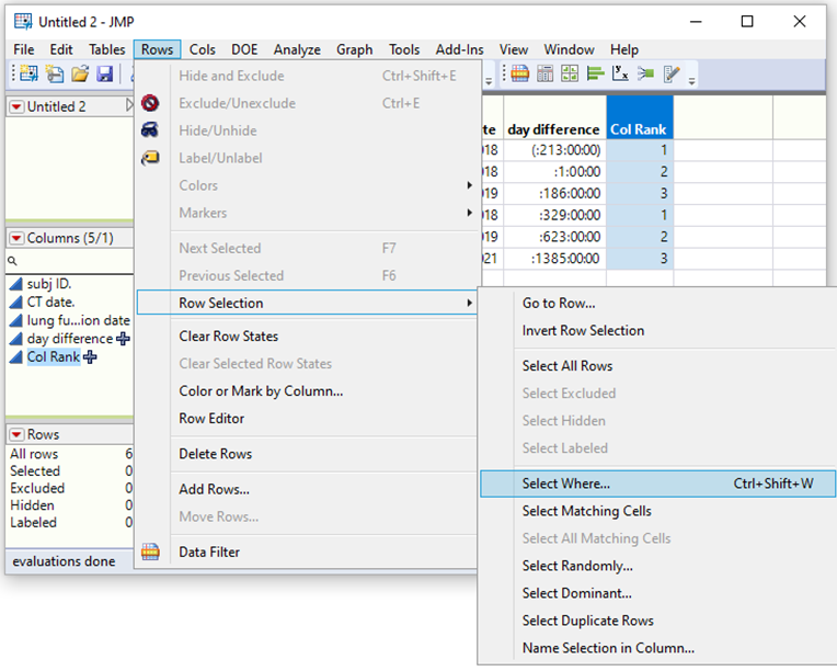 isolating the smallest date difference JMP User Community
