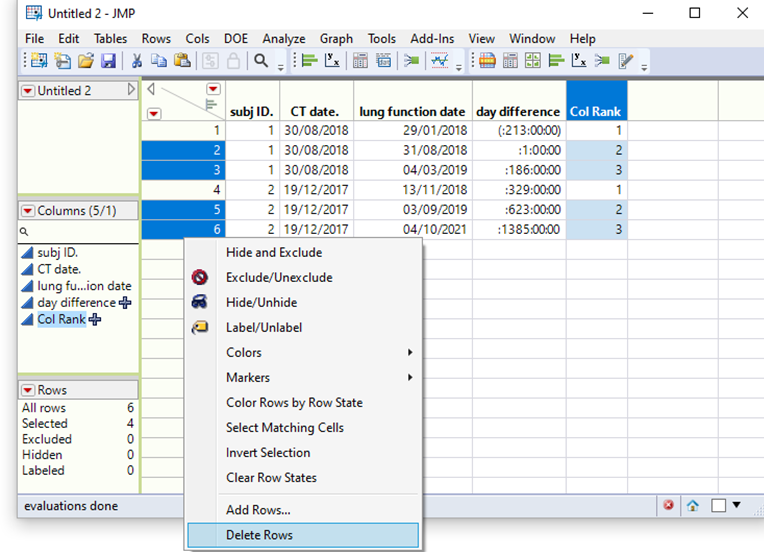 isolating the smallest date difference JMP User Community