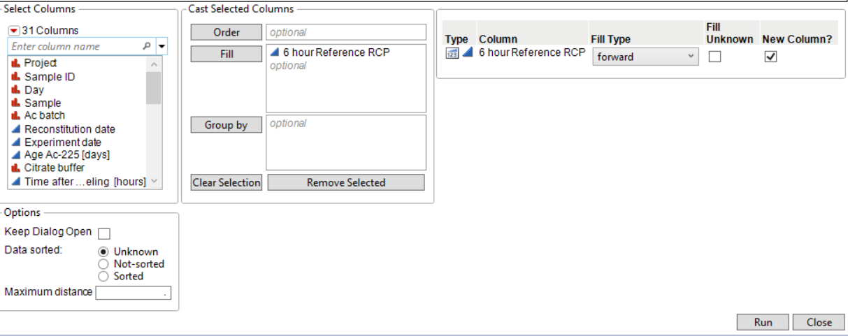 Fill Missing Cells - JMP User Community
