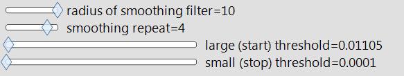 Slider Settings in Scripting Index example