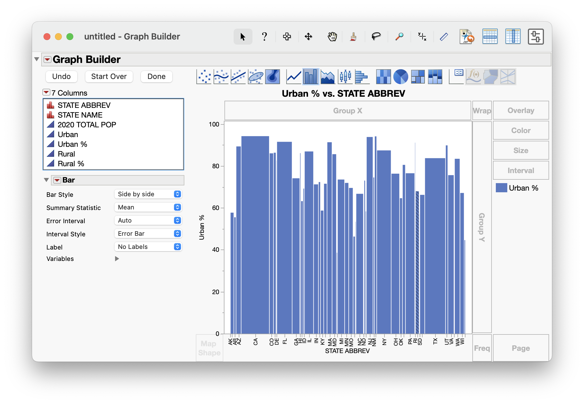 Solved: How to create a bar-mekko chart (variable width bar chart) in ...