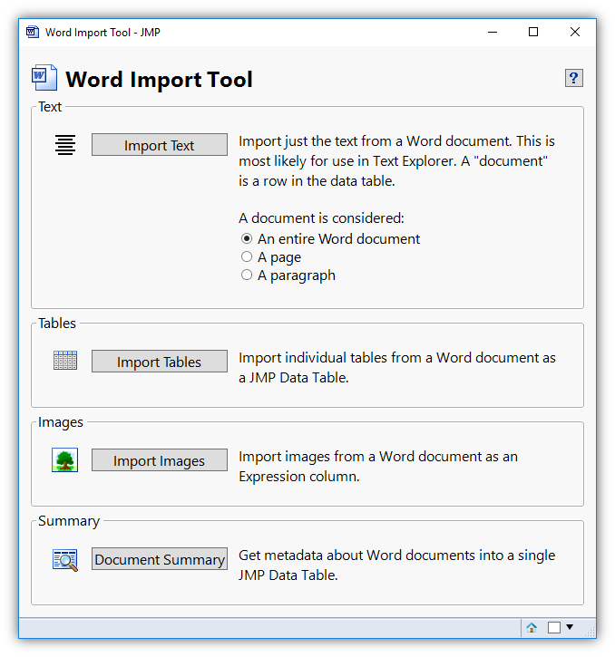 Word Import Tool