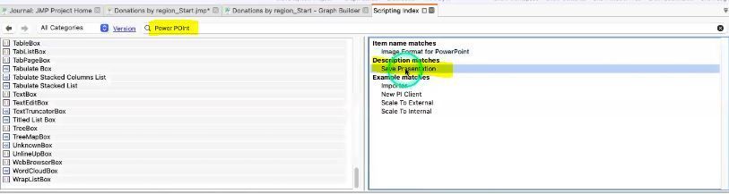 Creating JSL Script to save Workflows in other formats