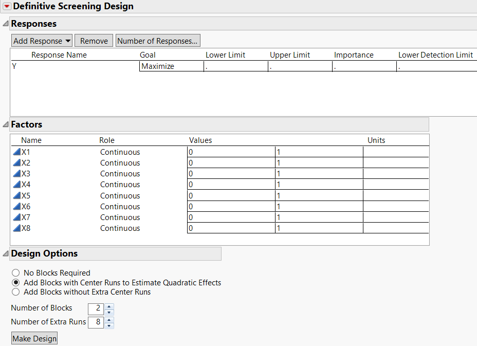 Solved: Re: Definitive Screening Design Workflow - JMP User Community