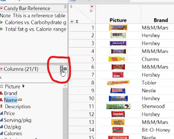 Invoke Columns Manager.png Invoking the Columns Manager