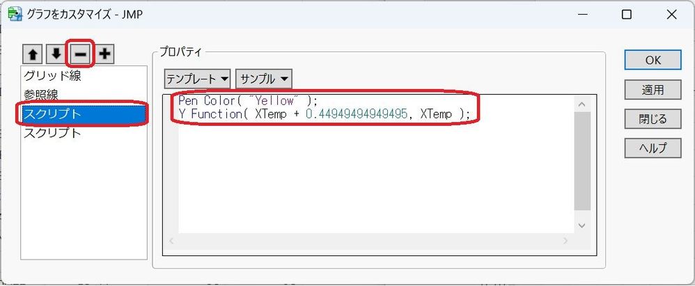 グラフをカスタマイズ：JMP 17以降