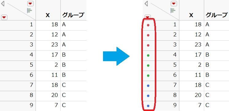 マーカーが表示される
