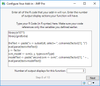 Step 8: Enter R Code and Number of Output Displays