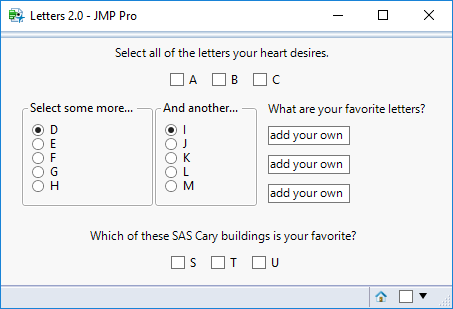 Example 2: Even more nested V and H List Boxes