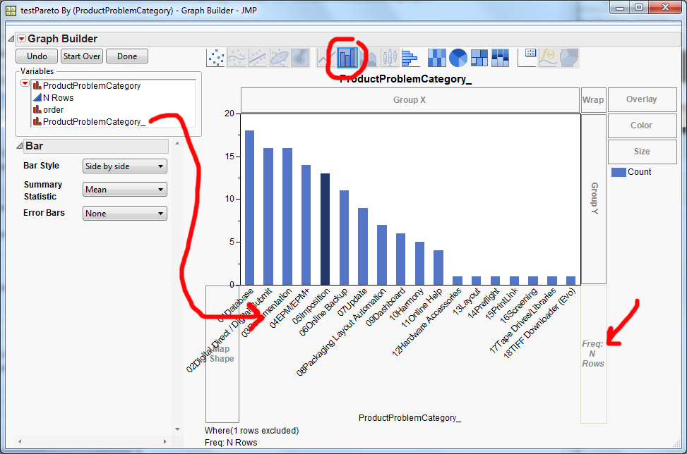 Graph Builder: Sort Pareto Highest To Lowest - JMP User Community