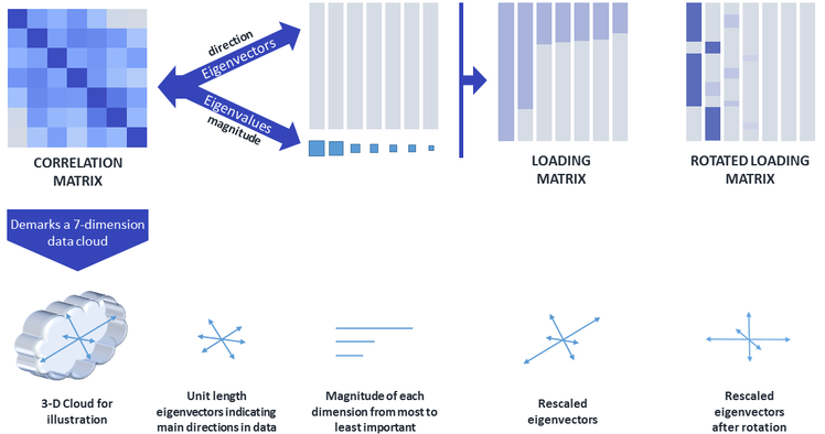 Figure 1. Depiction of steps involved in Principal Components Analysis.