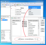 Column formula using Left() and Contains()